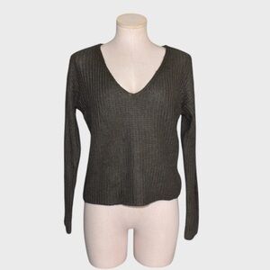 No Comment Olive Green Sweater